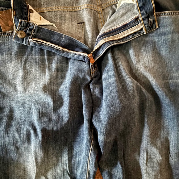 Agave Denim Men's Jeans Distressed Made in USA - Picture 5 of 7